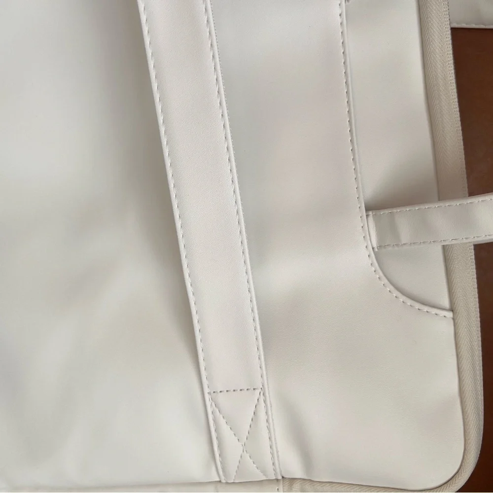 Laptop Carrying Bag Women 11-15.6 inch Laptop Sleeve Creme Multicolor NWOT
